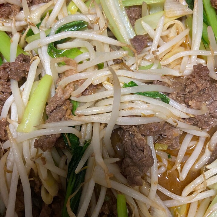 味付き馬肉で肉野菜炒め